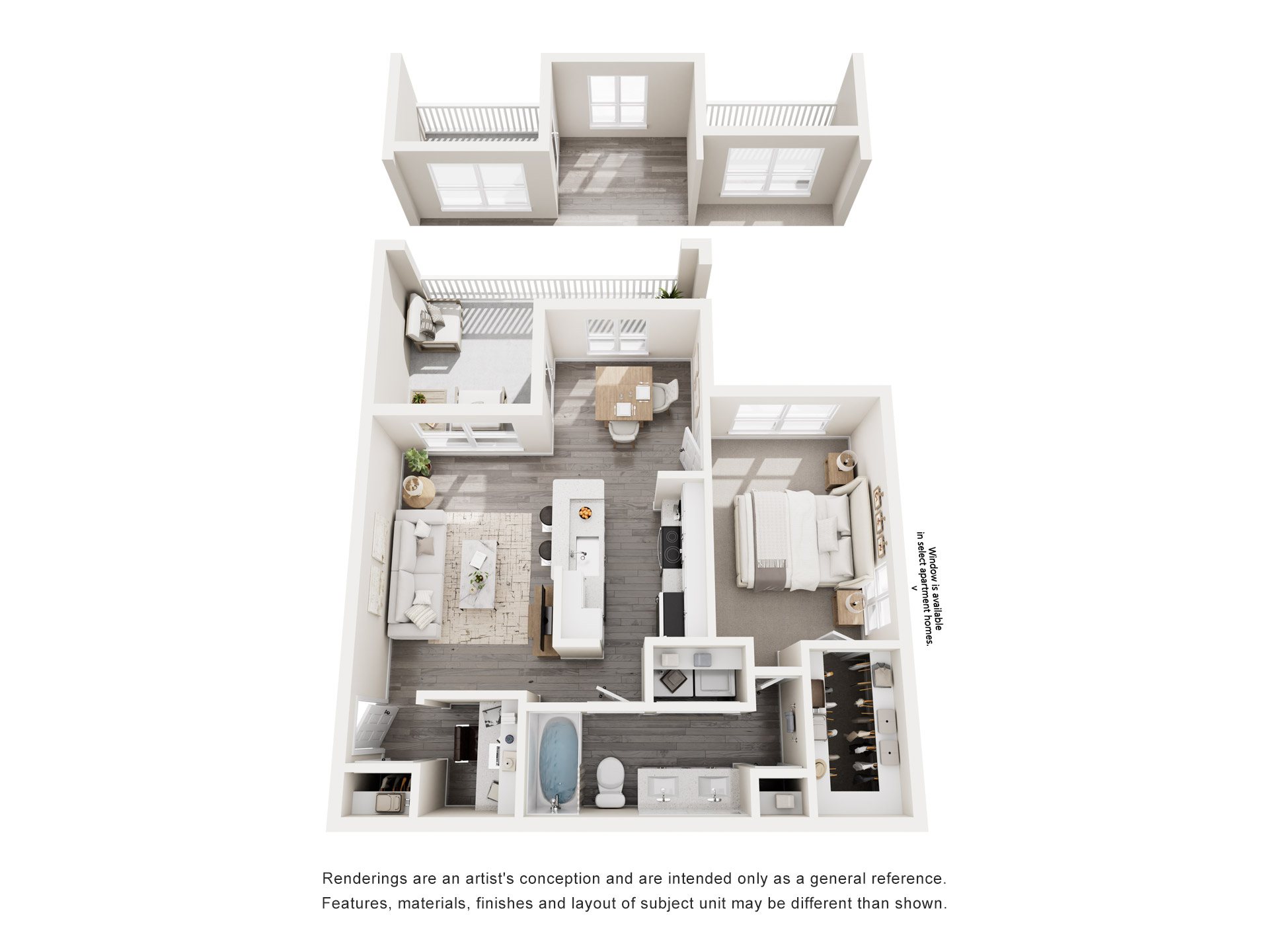 Floor plan layout diagram for 1C